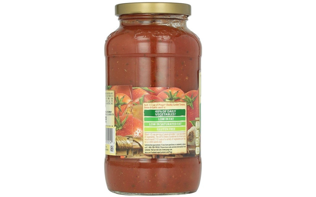 Prego Chunky Garden Tomato, Onion & Garlic Italian Sauce   Glass Jar  680 grams